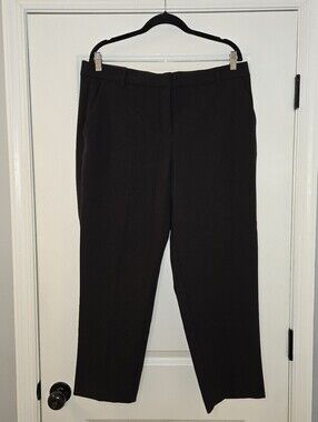 Express Womens Tailored High Rise Ankle Pants Size 16 Black Flex Waist NWT